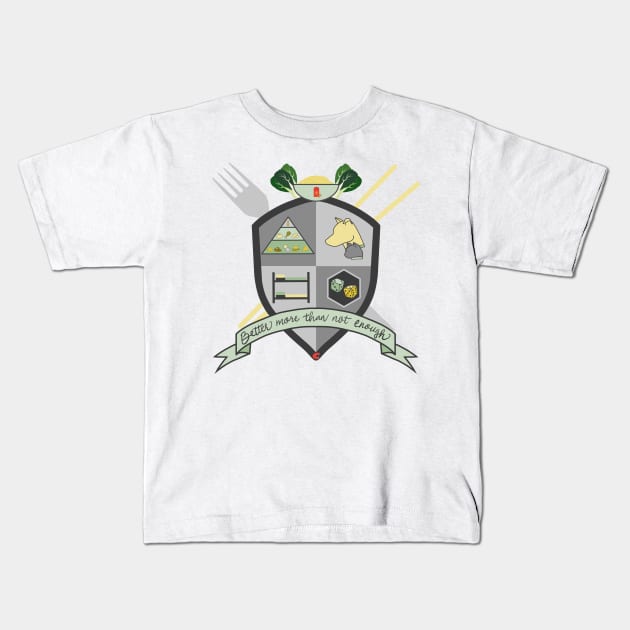 Family Crest Kids T-Shirt by Roommates